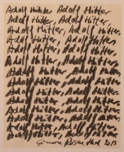 Adolf Hitler, c.a. Din A4, Kohle auf Papier, 2015.
